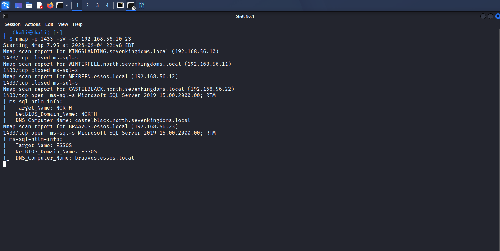 GOAD 域渗透教程 6:MSSQL 枚举、模拟登录、Linked Server 与命令执行